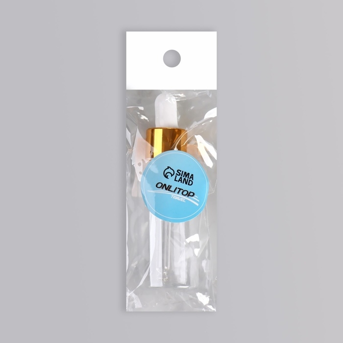 Бутылочка для хранения, с пипеткой, 30 мл, цвет золотой/белый Бутылочка для хранения, с пипеткой, 30 мл, цвет золотой/белый