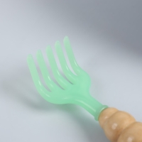 Массажёр-чесалка &laquo;Отдых&raquo; двусторонний, 38 &times; 8 &times; 5,5 см, универсальный, деревянный, разноцветный