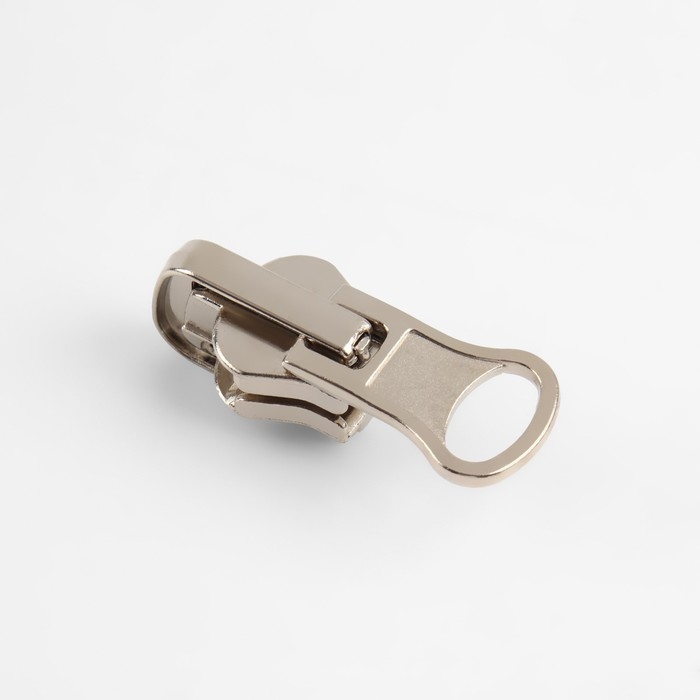 Бегунок автоматический реверсивный для молнии &laquo;Трактор&raquo;, №8, 10 шт, цвет никель