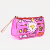 Косметичка на молнии, цвет малиновый Косметичка на молнии, цвет малиновый