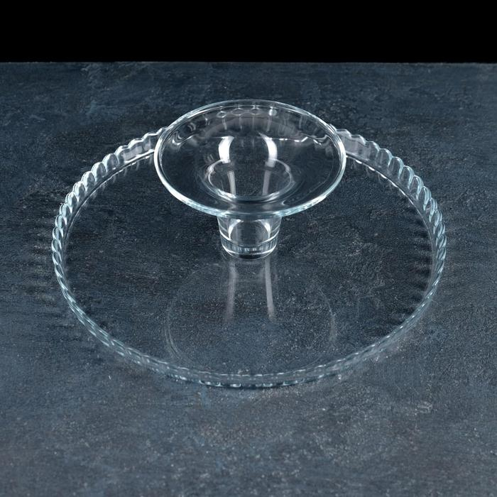 Подставка для торта стеклянная на ножке Patisserie, d=28 см Подставка для торта стеклянная на ножке Patisserie, d=28 см