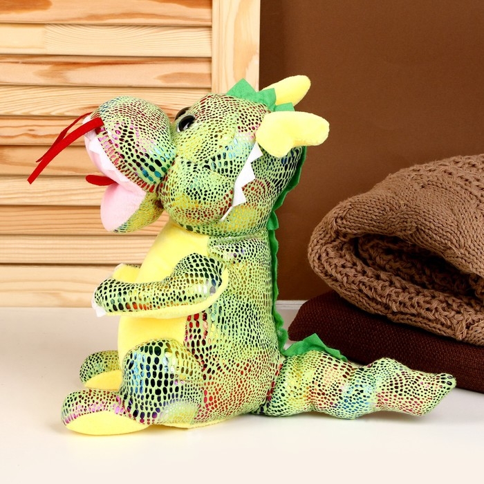 Мягкая игрушка &laquo;Дракон&raquo;, 27 см, цвет зелёный