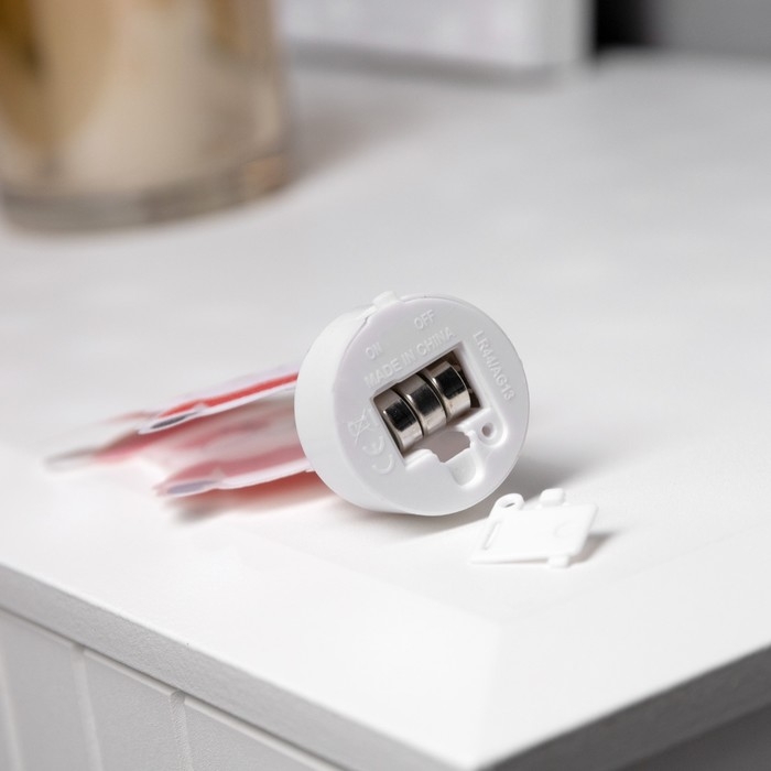 Световая картинка на подставке &laquo;Дед Мороз&raquo; 11 см, батарейки, свечение тёплое белое