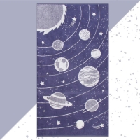 Полотенце махровое Этель &laquo;Солнечная система&raquo;, 50х90 см, 100% хлопок, 420 г/м2