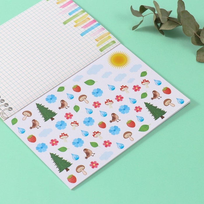 Наклейки в книжке "Посчитай-ка" + 3 фона 20,7х14,2 см