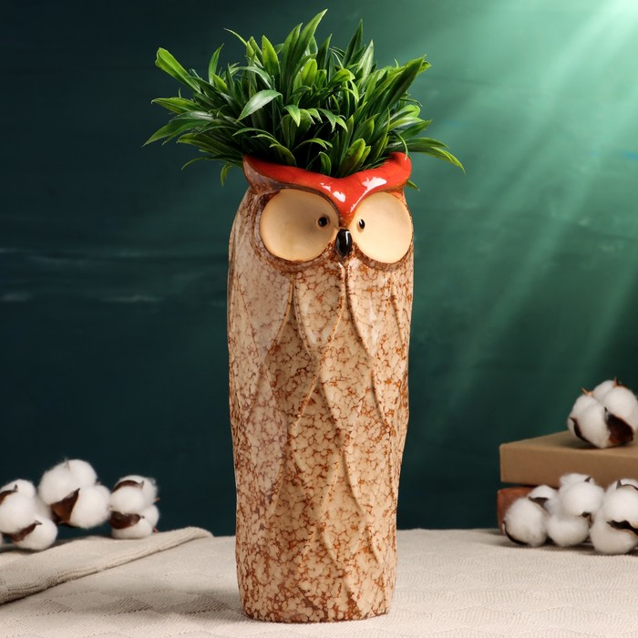 Кашпо - ваза "Сова Мила" 26х10х10см