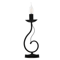 Настольная лампа "Герцогиня" 1х15Вт Е14 черная RISALUX