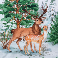 Фартук «Этель: Новогодний лес», 65 × 60 см, 100 % хлопок, саржа, 190 г/м² Фартук «Этель: Новогодний лес», 65 × 60 см, 100 % хлопок, саржа, 190 г/м²