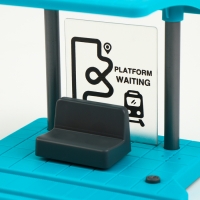 Детская остановка, со знаками дорожного движения для железной дороги, 15 &times; 12,5 &times; 11 см