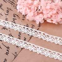 Кружево вязаное, 15 мм × 15 ± 1 м, цвет кипенно-белый Кружево вязаное, 15 мм × 15 ± 1 м, цвет кипенно-белый