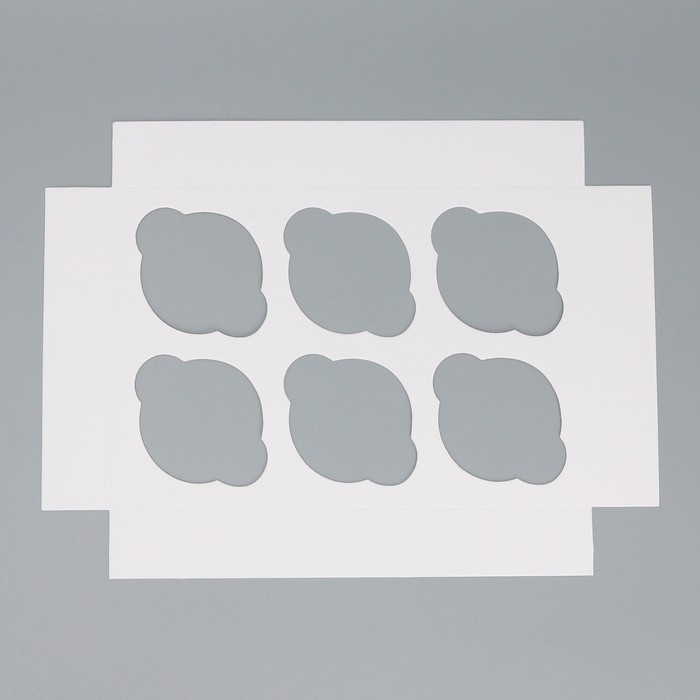 Коробка для капкейков, кондитерская упаковка двухсторонняя, 6 ячеек &laquo;Счастье есть&raquo;, 25 х 17 х 10 см