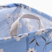 Текстильная корзина Доляна "Цветы", 32*32*32 см Текстильная корзина Доляна "Цветы", 32*32*32 см