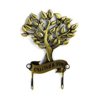 Ключница настенная «Счастья в дом», дерево,7.4 х 8.8 см Ключница настенная «Счастья в дом», дерево,7.4 х 8.8 см