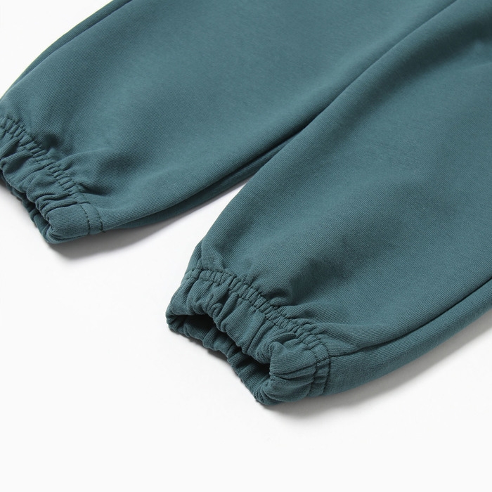 Комплект для девочки (свитшот, брюки), цвет тёмно-зелёный, рост 110 см Комплект для девочки (свитшот, брюки), цвет тёмно-зелёный, рост 110 см