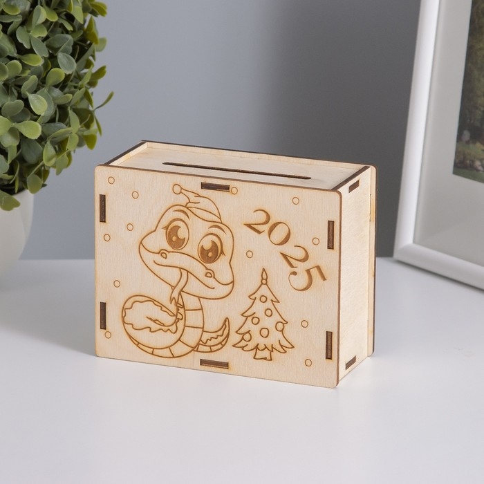 Копилка Копилка "Змейка с ёлочкой" 13х10х5 см