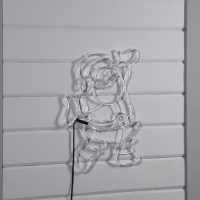 Светодиодная фигура «Дед Мороз», 38 × 50 см, дюралайт, 100 LED, 220 В, свечение красное/зелёное/белое Светодиодная фигура «Дед Мороз», 38 × 50 см, дюралайт, 100 LED, 220 В, свечение красное/зелёное/белое