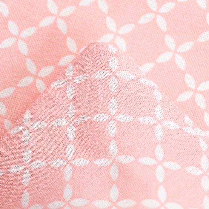 Пододеяльник 1,5 сп Экономь и Я 147*210&plusmn;3 "Магия сна" цв.пудровый,120 гр/м2,100%хлопок,бязь