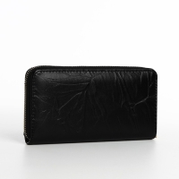 Кошелёк на молнии, цвет чёрный Кошелёк на молнии, цвет чёрный