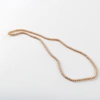 Бусины из стекла, набор 140 шт., размер 1 шт. &mdash; 6 мм, цвет золотой