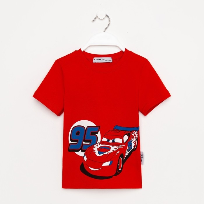Футболка детская Disney "Тачки", рост 98-104 (30), красный