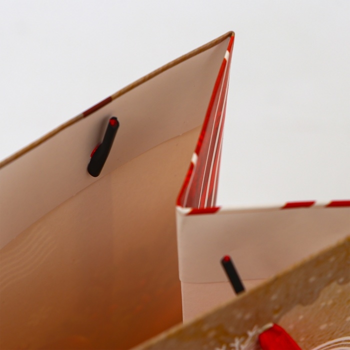 Новый год. Пакет подарочный новогодний под бутылку «Почта», 13 x 36 x 10 см. Новый год. Пакет подарочный новогодний под бутылку «Почта», 13 x 36 x 10 см.