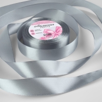 Лента атласная, 25 мм × 23 ± 1 м, цвет пепельный №59 Лента атласная, 25 мм × 23 ± 1 м, цвет пепельный №59