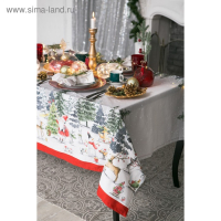 Скатерть "Этель" Праздник в лесу 147х110 см с ГМВО,100% хлопок,саржа 190гр/м2 Скатерть "Этель" Праздник в лесу 147х110 см с ГМВО,100% хлопок,саржа 190гр/м2