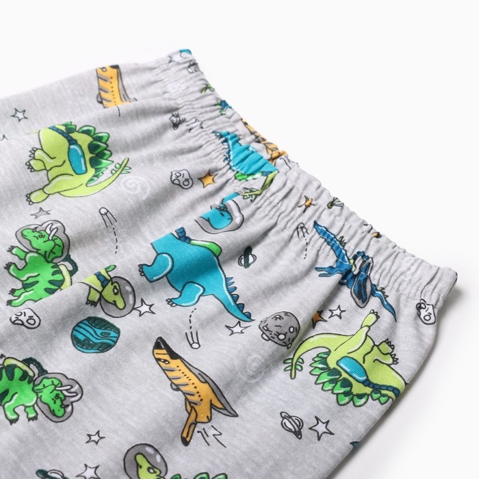 Пижама для мальчика &laquo;Эльф&raquo;, цвет серый, рост 122 см