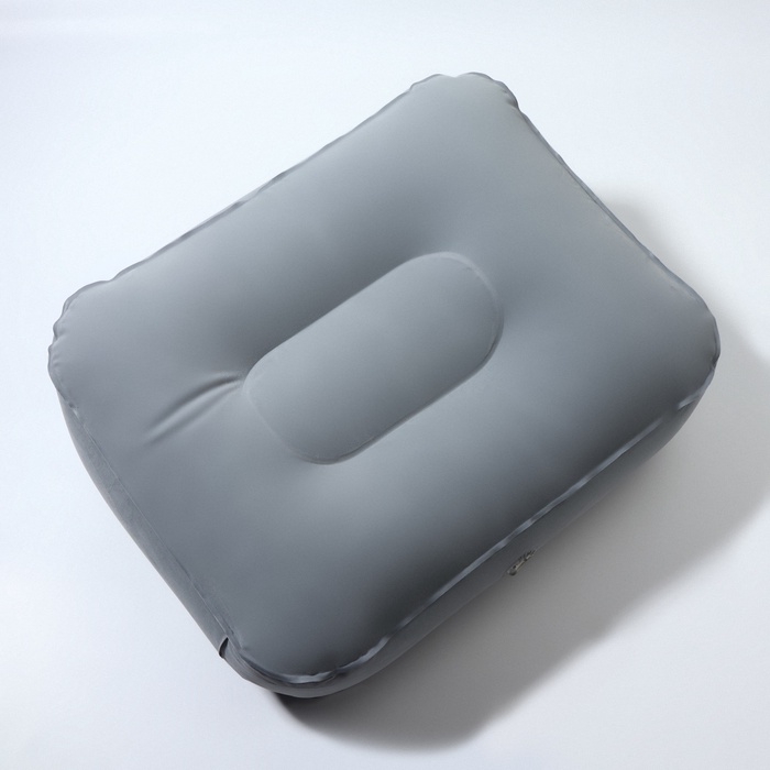 Подушка надувная 37*28*15см синий/серый пакет Подушка надувная 37*28*15см синий/серый пакет