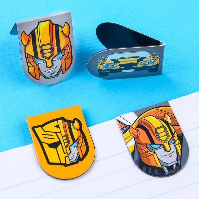 Открытка с магнитными закладками Настоящему герою! Открытка с магнитными закладками Настоящему герою!", Transformers, 8 шт.