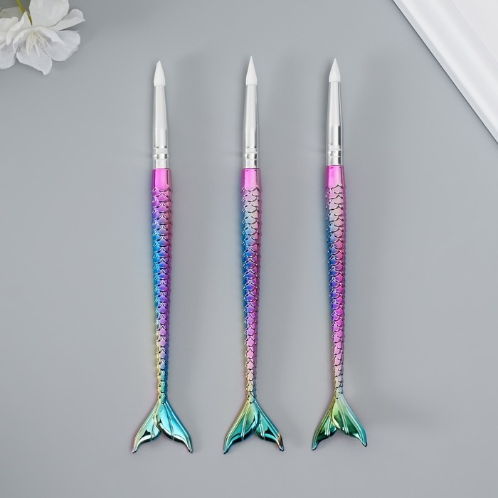 Инструменты для моделирования и придания формы Инструменты для моделирования и придания формы "Русалка" набор 3 шт пластик, резина 17 см