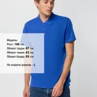 Рубашка поло мужская Spring 210 ярко-синяя, размер 5XL