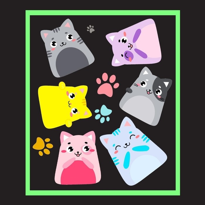 Набор для рисования светом «Котейки», ручка с фонариком и невидимыми чернилами Набор для рисования светом «Котейки», ручка с фонариком и невидимыми чернилами