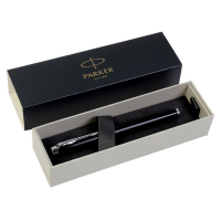 Ручка роллер Parker IM Core Black CT F, корпус чёрный глянцевый/ хром, чёрные чернила Ручка роллер Parker IM Core Black CT F, корпус чёрный глянцевый/ хром, чёрные чернила