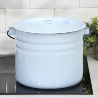 Ведро цилиндрическое эмалированное, 9 л, с крышкой, цвет МИКС Ведро цилиндрическое эмалированное, 9 л, с крышкой, цвет МИКС