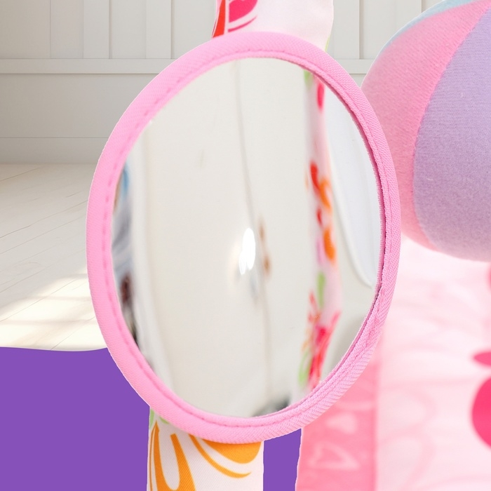 Развивающий коврик &laquo;Любимый зоопарк&raquo;, цвет розовый