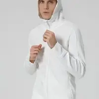 Куртка с капюшоном унисекс Begi, молочно-белая, размер XL