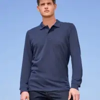 Рубашка поло мужская с длинным рукавом Perfect LSL Men красная, размер XL Рубашка поло мужская с длинным рукавом Perfect LSL Men красная, размер XL