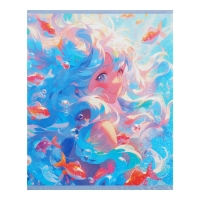 Комплект тетрадей из 5 штук 48 листов в клетку Calligrata TOP "Подводная сказка", обложка мелованный картон, голографическая ламинация, блок офсет Комплект тетрадей из 5 штук 48 листов в клетку Calligrata TOP "Подводная сказка", обложка мелованный картон, голографическая ламинация, блок офсет