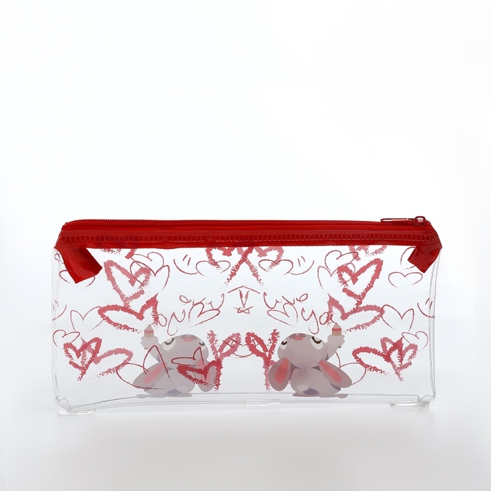 Косметичка-пенал на молнии, цвет прозрачный Косметичка-пенал на молнии, цвет прозрачный