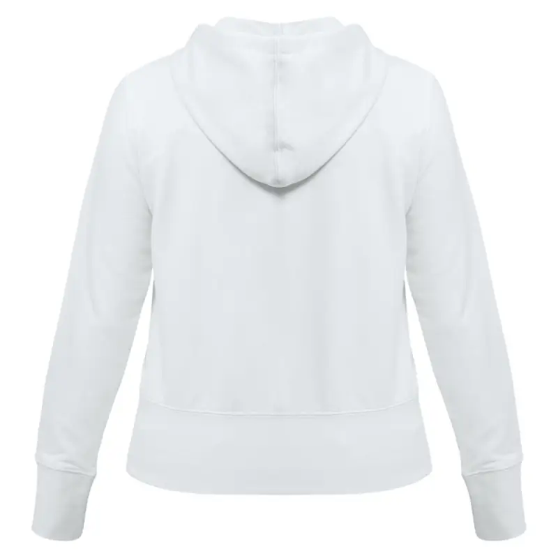 Толстовка женская Hooded Full Zip белая, размер XS