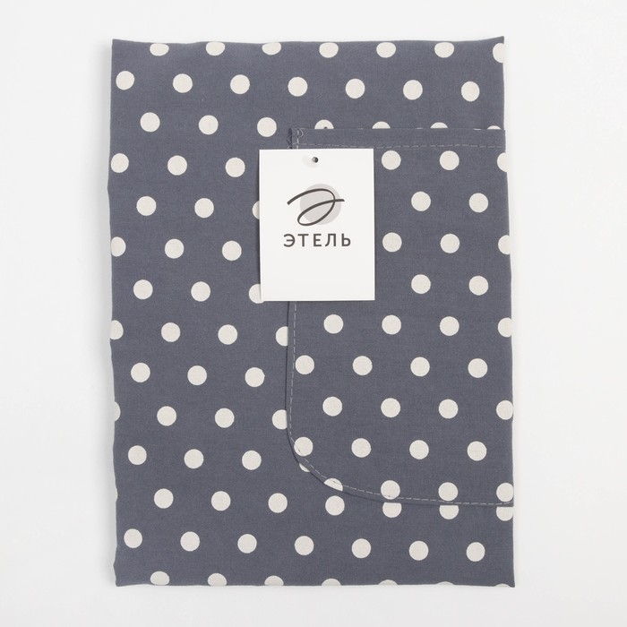 Фартук Этель "Горошек" цв.серый 78 х80 см, 100% п/э