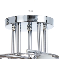 Люстра "Офелия" 5хЕ27 40т хром 55х55х25 см BayerLux