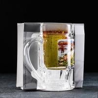 Пивная кружка &laquo;Охота-рыбалка&raquo;, 500 мл, в подарочной упаковке