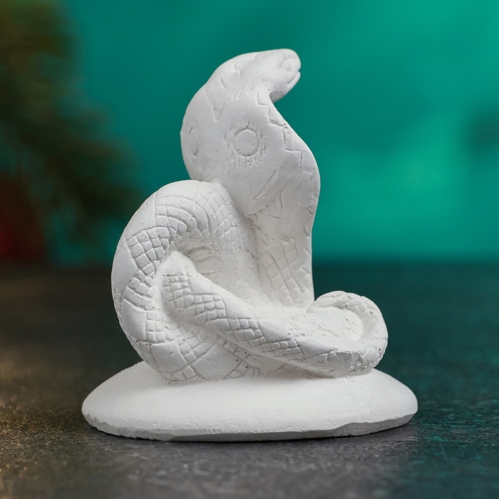 Новый год. Символ 2025. Фигура для раскраски Новый год. Символ 2025. Фигура для раскраски "Змея Кобра" 5х5см