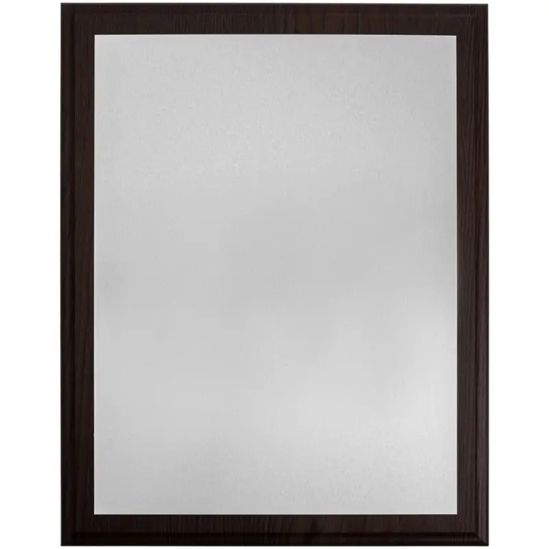 Плакетка Plaque XL, венге с серебристой пластиной Плакетка Plaque XL, венге с серебристой пластиной