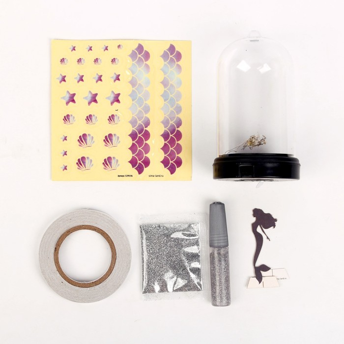 Набор для творчества &laquo;Создай ночник: русалочка&raquo;, с декором, 3+