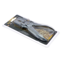 Дырокол для пробивания 1 отверстия, с установкой люверса + комплект люверсов Дырокол для пробивания 1 отверстия, с установкой люверса + комплект люверсов