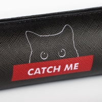 Пенал школьный из искусственной кожи «1 сентября: Кот», 19 х 8 х 3 см Пенал школьный из искусственной кожи «1 сентября: Кот», 19 х 8 х 3 см