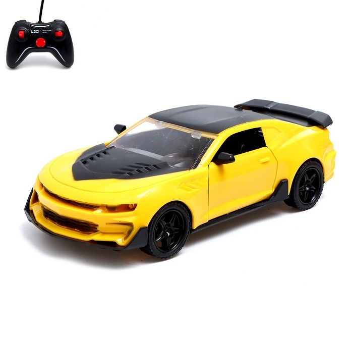 Машина радиоуправляемая &laquo;Автобот&raquo;, открываются двери, 1:18, работает от батареек, цвет жёлтый